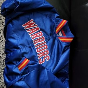Mitchell & Ness San Francisco Warriors Royal Satin Jacket 75th Golden State